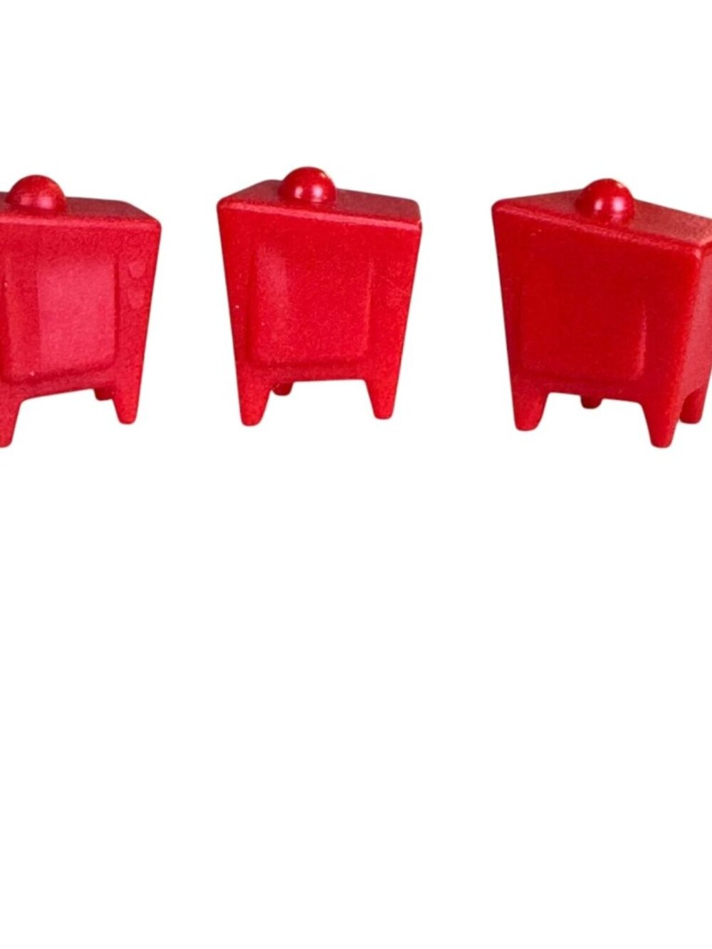 Monopoly Junior Disney Channel 2007 Replacement 3 Red Televisions Game Pieces
